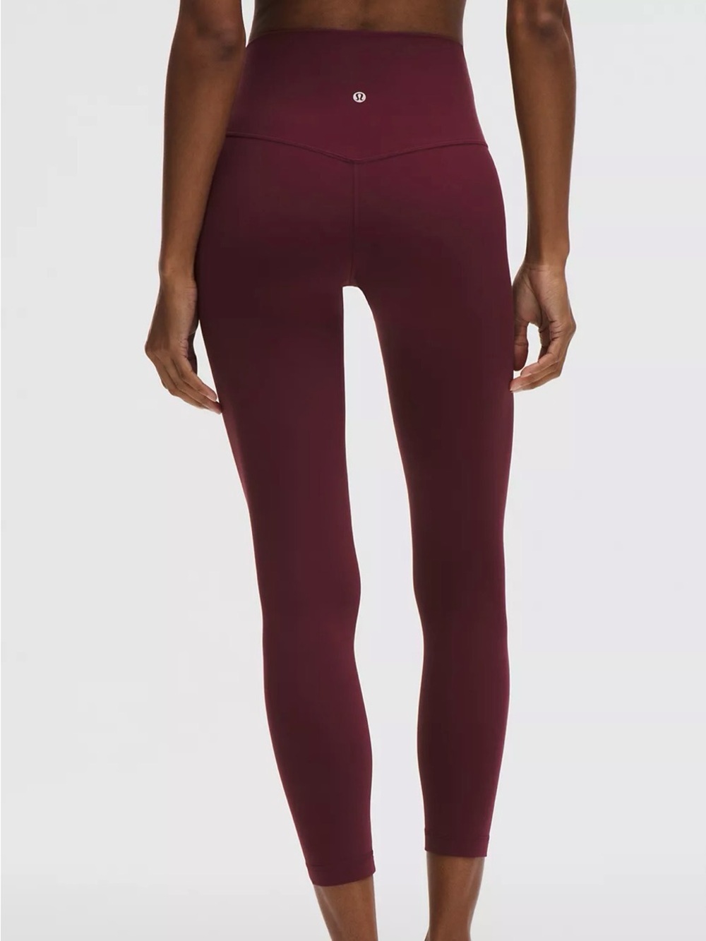 Lululemon Woman’s Burgundy Super Soft High-Rise Yoga/Running Leggings Sz 6 - Picture 4 of 6